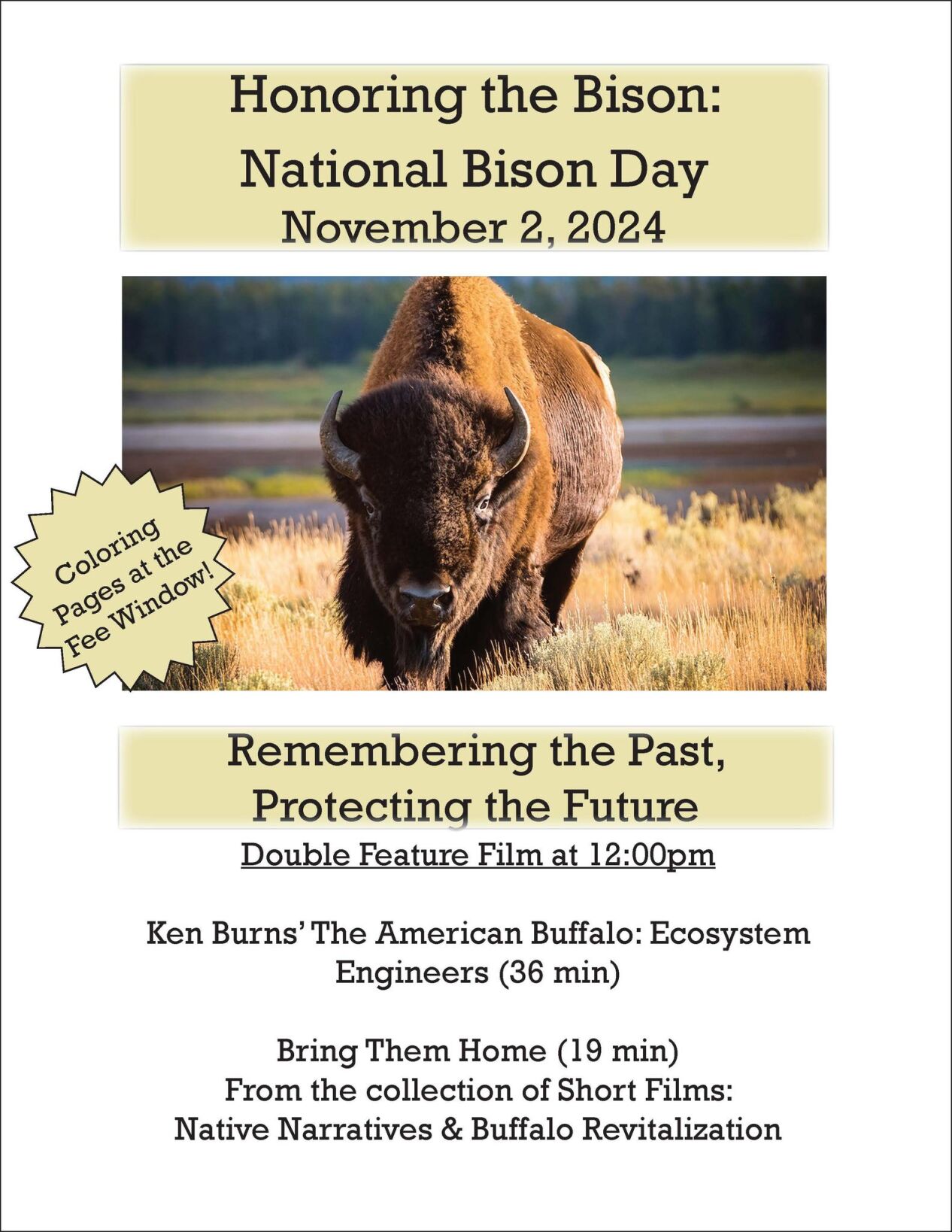Lewis and Clark Interpretive Center - National Buffalo Day